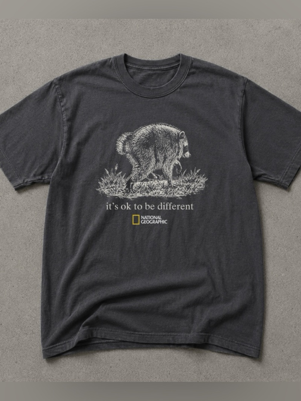 Jimothy Raccoon “it’s ok to be different” National Geographic Graphic Tee